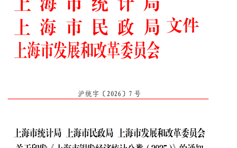 【政策原文】上海三部委联合印发《上海市银发经济统计分类（2025）》